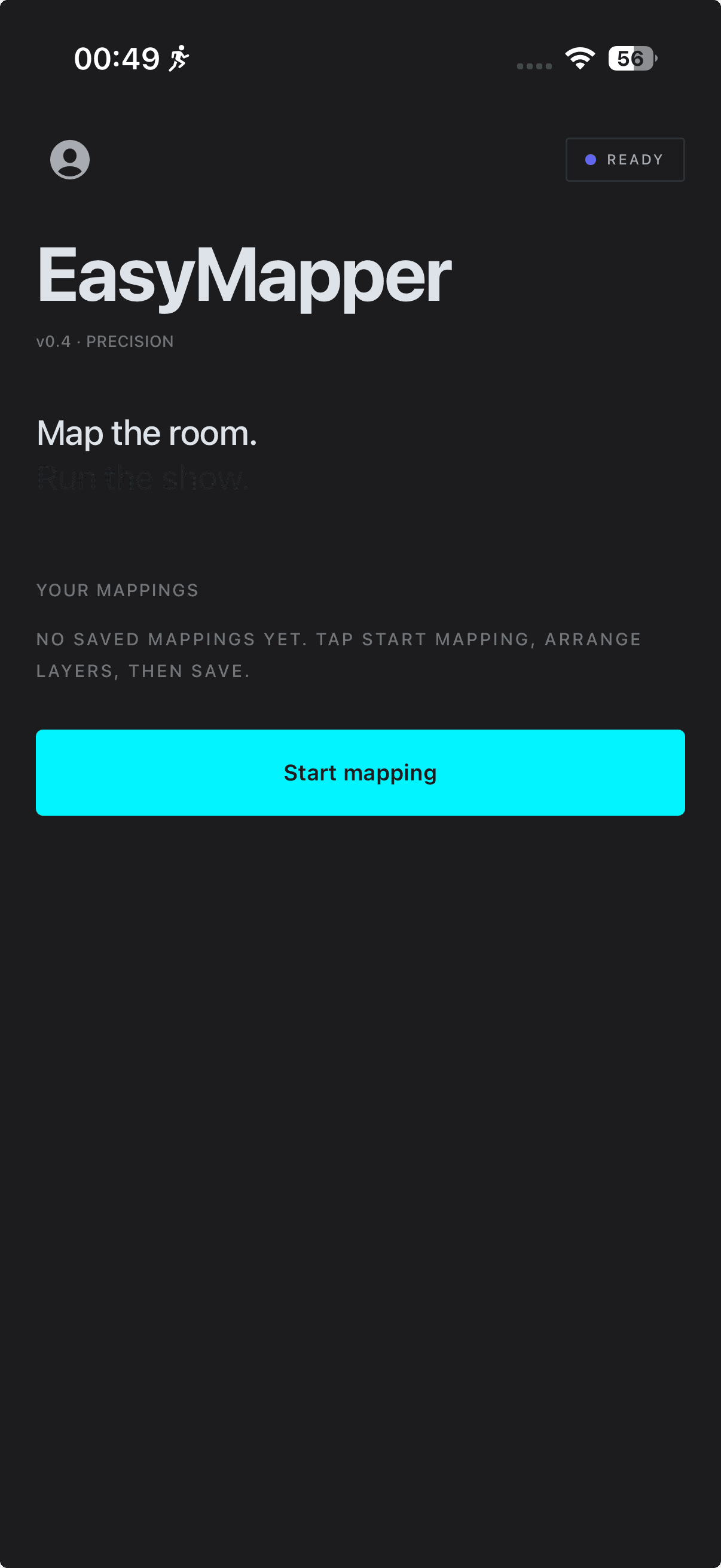 EasyMapper Studio home screen